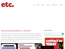 Tablet Screenshot of etcpads.com